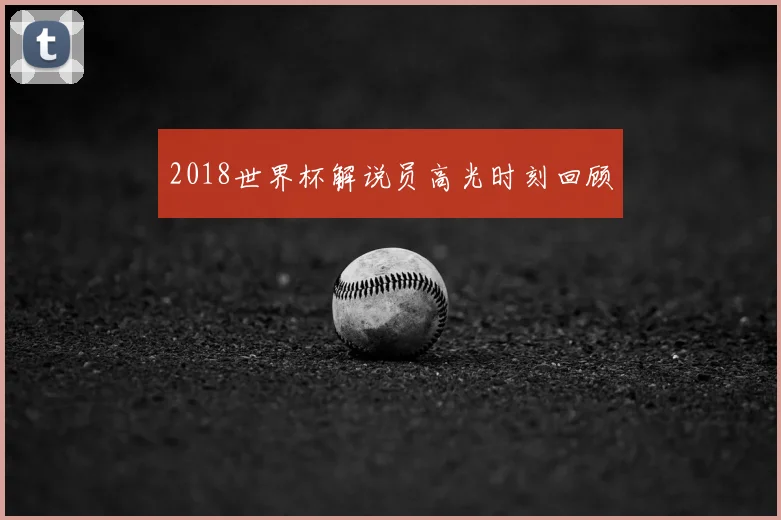 2018世界杯解说员高光时刻回顾